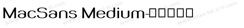 MacSans Medium字体转换